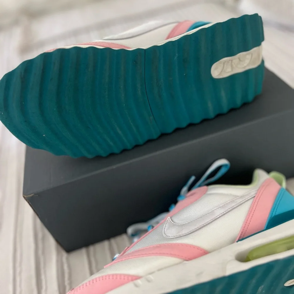 Nike Pink and White Air Max Sneakers - Picture 4 of 5